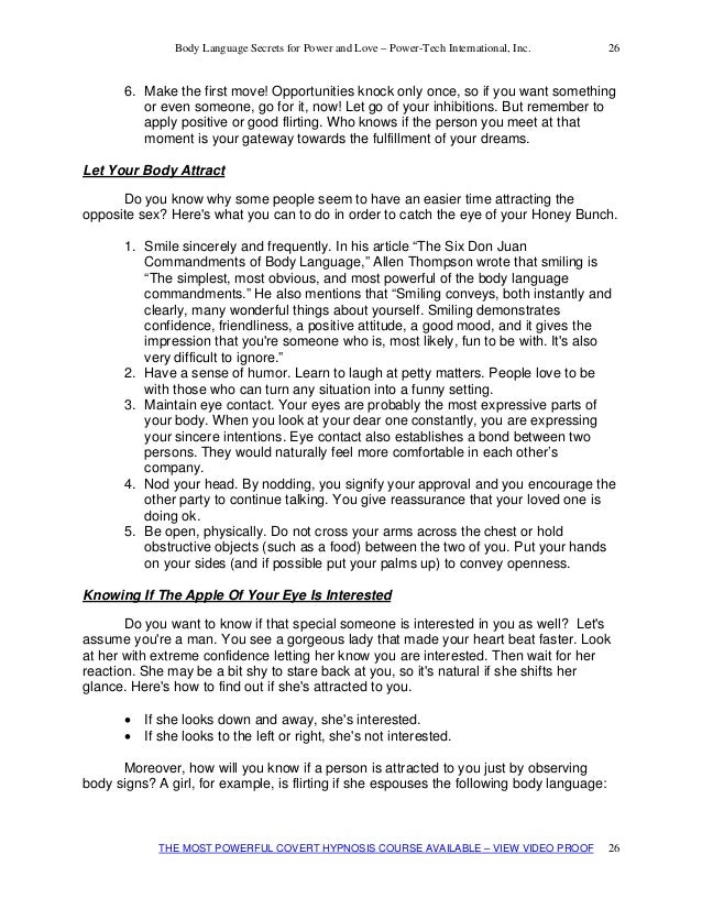 flirting moves that work body language meaning examples pdf template